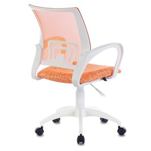 Офисное кресло Brabix Fly MG-396W (с подлокотниками, пластик белый, сетка, оранжевое с рисунком "Giraffe") 532402 в Тольятти - предосмотр 1