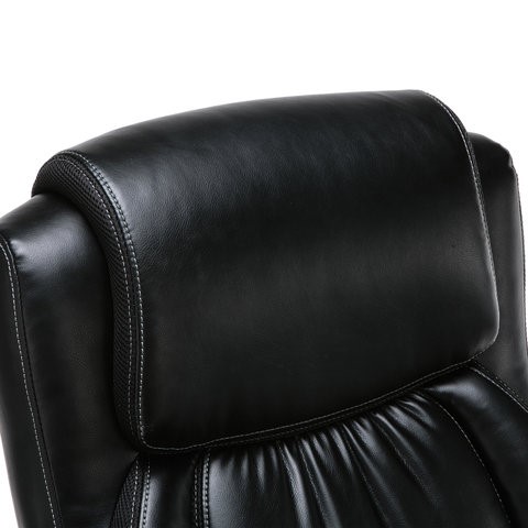 Компьютерное кресло Brabix Premium Status HD-003 (рециклированная кожа, хром, черное) 531821 в Тольятти - изображение 5