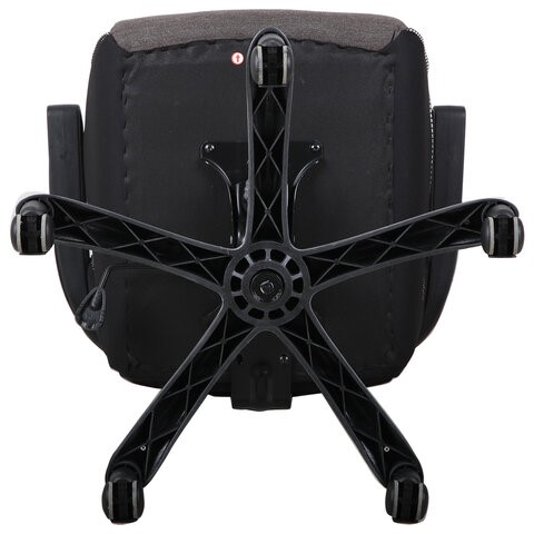 Кресло Brabix Techno GM-002 (ткань, черное/серое, вставки белые) в Тольятти - изображение 4