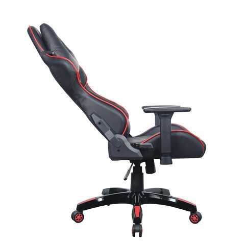 Кресло компьютерное Brabix GT Carbon GM-120 (две подушки, экокожа, черное/красное) 531931 в Тольятти - изображение 4