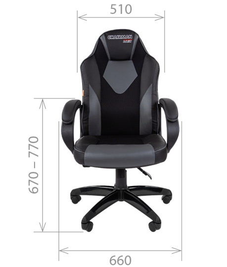 Компьютерное кресло CHAIRMAN GAME 17, цвет черный / серый в Тольятти - изображение 1
