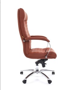 Офисное кресло CHAIRMAN 480 Экокожа Terra 111 (коричневая) в Сызрани - предосмотр 2
