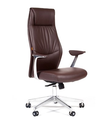 Кресло CHAIRMAN Vista Экокожа премиум коричневая (vista) в Самаре - изображение