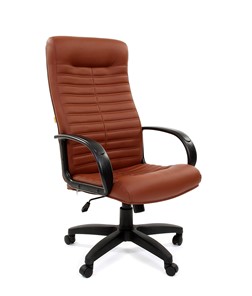 Кресло офисное CHAIRMAN 480 LT, экокожа, цвет коричневый в Тольятти - предосмотр