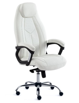 Кресло компьютерное BOSS Lux, кож/зам, белый, арт.15307 в Тольятти - изображение