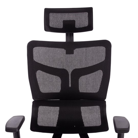 Кресло компьютерное MESH-11HR ткань/сетка, черный, арт.19507 в Тольятти - изображение 9