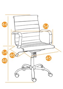 Компьютерное кресло URBAN-LOW флок, коричневый, арт.14446 в Тольятти - предосмотр 13