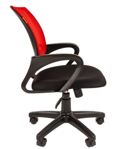Офисное кресло CHAIRMAN 696 black Сетчатый акрил DW69 красный в Сызрани - предосмотр 1