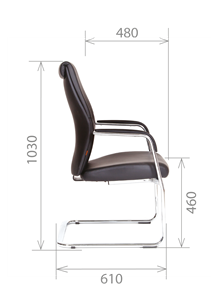 Офисное кресло CHAIRMAN Vista V Экокожа премиум коричневая (vista) в Сызрани - предосмотр 2