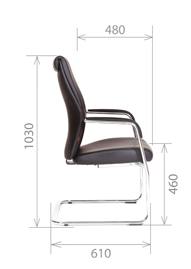 Офисное кресло CHAIRMAN Vista V Экокожа премиум коричневая (vista) в Самаре - изображение 2