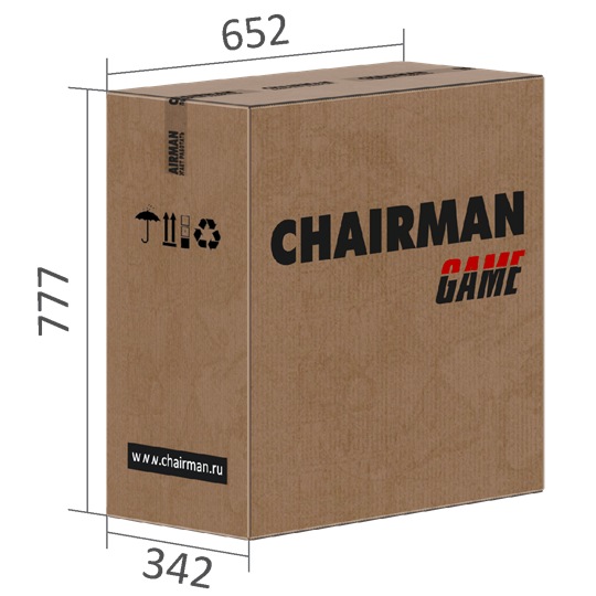 Кресло игровое CHAIRMAN GAME 26  Экокожа - Ткань стандарт. Черный/красный в Тольятти - изображение 6