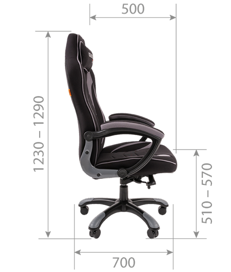 Кресло игровое CHAIRMAN GAME 28 Полиэстер комбинированная ткань красный/черный в Тольятти - изображение 4