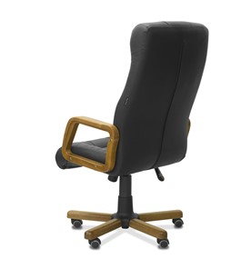 Офисное кресло Атлант W, экокожа премиум / черная CN1114/ дерево - орех в Тольятти - предосмотр 5