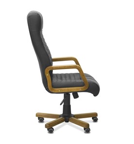 Офисное кресло Атлант W, экокожа премиум / черная CN1114/ дерево - орех в Тольятти - предосмотр 8