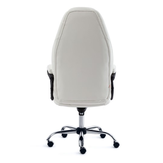 Кресло компьютерное BOSS Lux, кож/зам, белый, арт.15307 в Тольятти - изображение 4