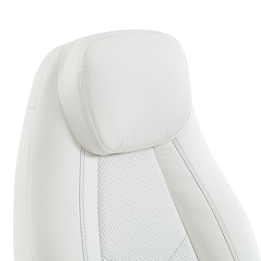 Кресло компьютерное BOSS Lux, кож/зам, белый, арт.15307 в Тольятти - изображение 9