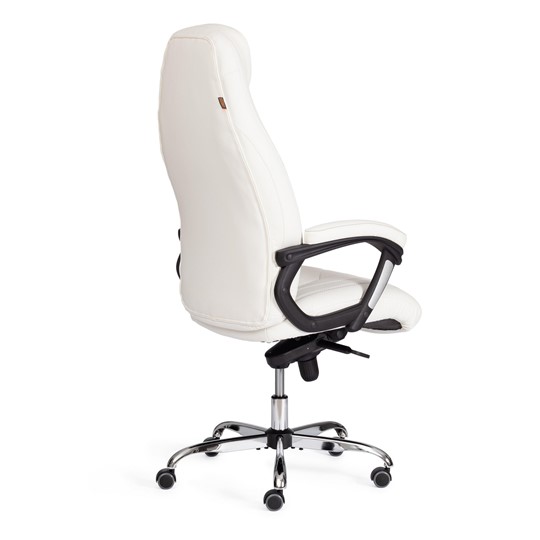 Кресло компьютерное BOSS Lux, кож/зам, белый, арт.21152 в Тольятти - изображение 3