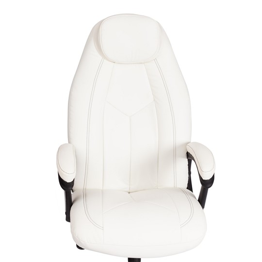 Кресло компьютерное BOSS Lux, кож/зам, белый, арт.21152 в Тольятти - изображение 5