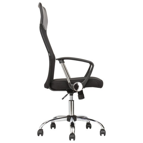 Офисное кресло BRABIX "Flash MG-302", с подлокотниками, хром, черное, 530867 в Самаре - изображение 2