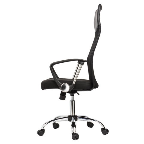 Офисное кресло BRABIX "Flash MG-302", с подлокотниками, хром, черное, 530867 в Самаре - изображение 4