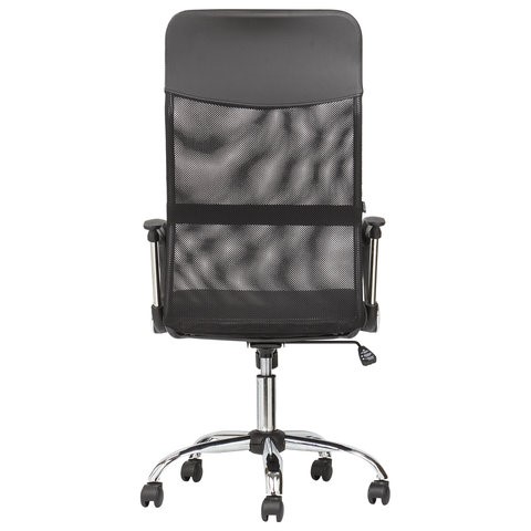 Офисное кресло BRABIX "Flash MG-302", с подлокотниками, хром, черное, 530867 в Тольятти - изображение 5