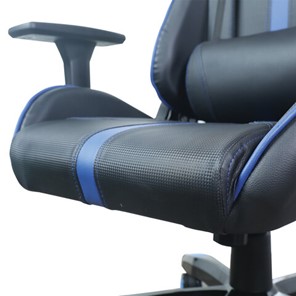 Кресло компьютерное BRABIX "GT Carbon GM-120", две подушки, экокожа, черное/синее, 531930 в Тольятти - предосмотр 11