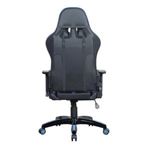 Кресло компьютерное BRABIX "GT Carbon GM-120", две подушки, экокожа, черное/синее, 531930 в Тольятти - предосмотр 6
