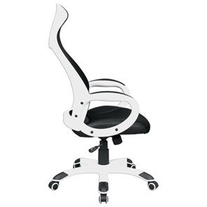 Кресло Brabix Premium Genesis EX-517 (пластик белый, ткань/экокожа/сетка черная) 531573 в Тольятти - предосмотр 2