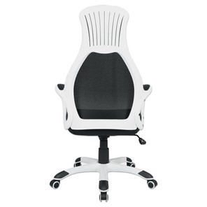 Кресло Brabix Premium Genesis EX-517 (пластик белый, ткань/экокожа/сетка черная) 531573 в Тольятти - предосмотр 4