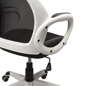 Кресло Brabix Premium Genesis EX-517 (пластик белый, ткань/экокожа/сетка черная) 531573 в Тольятти - предосмотр 5