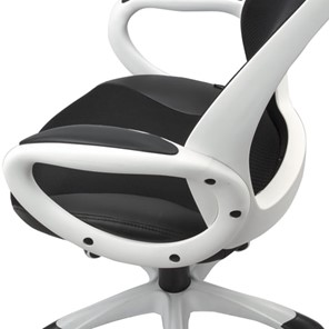 Кресло Brabix Premium Genesis EX-517 (пластик белый, ткань/экокожа/сетка черная) 531573 в Тольятти - предосмотр 6