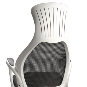 Кресло Brabix Premium Genesis EX-517 (пластик белый, ткань/экокожа/сетка черная) 531573 в Тольятти - предосмотр 7