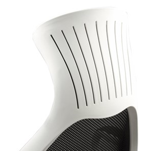 Кресло Brabix Premium Genesis EX-517 (пластик белый, ткань/экокожа/сетка черная) 531573 в Тольятти - предосмотр 8