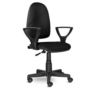 Кресло офисное Brabix Prestige Ergo MG-311 (регулируемая эргономичная спинка, кожзам, черное) 531877 в Тольятти