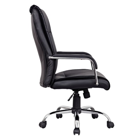 Кресло офисное BRABIX "Space EX-508", экокожа, хром, черное, 530860 в Самаре - изображение 2