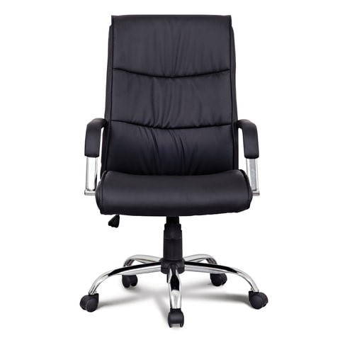 Кресло офисное BRABIX "Space EX-508", экокожа, хром, черное, 530860 в Самаре - изображение 4