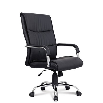 Кресло офисное BRABIX "Space EX-508", экокожа, хром, черное, 530860 в Самаре - изображение