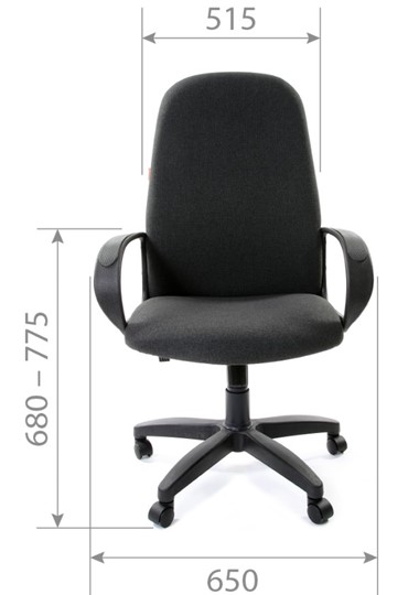 Офисное кресло CHAIRMAN 279, экокожа, цвет черный в Тольятти - изображение 2