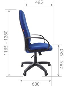 Компьютерное кресло CHAIRMAN 279 TW 11, цвет черный в Тольятти - предосмотр 5