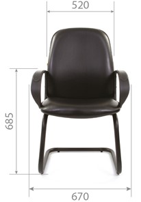 Офисное кресло CHAIRMAN 279V экокожа черная в Самаре - предосмотр 4