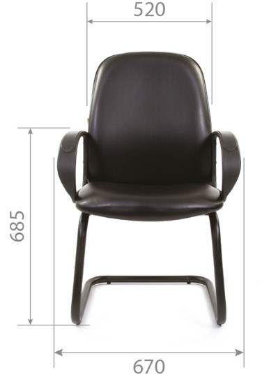 Офисное кресло CHAIRMAN 279V экокожа черная в Самаре - изображение 4