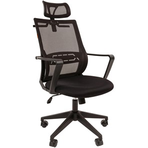 Компьютерное кресло CHAIRMAN 545 сетка/ткань черный в Самаре