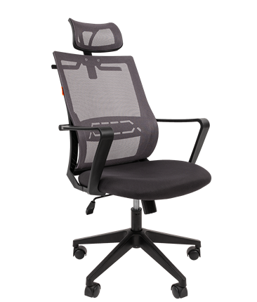 Офисное кресло CHAIRMAN 545 сетка/ткань серый в Тольятти - изображение