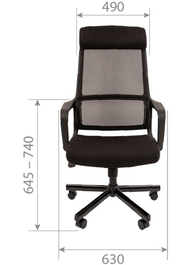 Офисное кресло CHAIRMAN 590, черное в Тольятти - изображение 3
