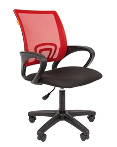 Кресло офисное CHAIRMAN 696 black LT, красное в Самаре
