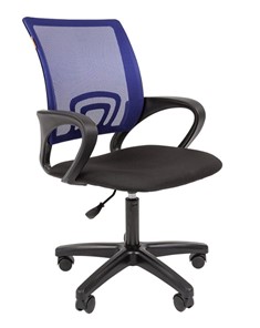 Компьютерное кресло CHAIRMAN 696 black LT, синий в Сызрани
