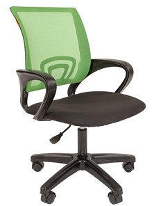 Кресло компьютерное CHAIRMAN 696 black LT, зеленое в Самаре