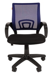 Компьютерное кресло CHAIRMAN 696 black Сетчатый акрил DW61 синий в Тольятти - предосмотр 1