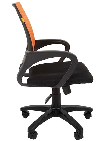 Компьютерное кресло CHAIRMAN 696 black Сетчатый акрил DW66 оранжевый в Тольятти - изображение 5