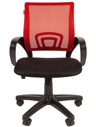 Офисное кресло CHAIRMAN 696 black Сетчатый акрил DW69 красный в Самаре - изображение 4